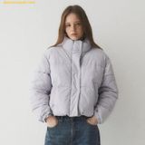  Áo Khoác Phao WHOAU High Neck Short Puffer Padding WHJPE4V15F - Tím 