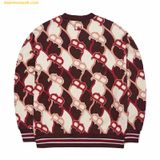  Áo Sweat MLB Argyle Front Pattern Overfit Sweatshirt Boston Red Sox 3AMTY0124-43WIS 