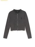  Áo Cardigan MLB Women's Basic Vintage Washed Cardigan Boston Red Sox 3FKCB0351-43CGD - Đen Xám 