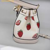  Túi Đeo Chéo Coach Mini Bucket Bag With Strawberry Print 