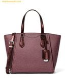  Túi Tote Michael Kors Taryn Small Monogram Crossbody Tote Oxblood 