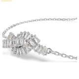  Lắc Tay Swarovski Matrix bracelet Baguette cut, Knot, White, Rhodium plated 5731101 