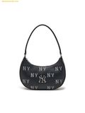  Túi Đeo Vai MLB Classic Monogram Embossed New York Yankees Hobo Bag 3ABQM016N-50BKS Đen 