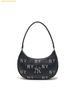 Túi Đeo Vai MLB Classic Monogram Embossed New York Yankees Hobo Bag 3ABQM016N-50BKS Đen