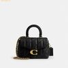 Túi Đeo Chéo Coach Tabby 19 Quilted Leather Top-Handle Bag Black CCC12