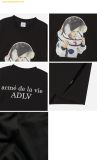  Áo Phông ADLV Baby Face Space Suit Boy Sleeve T-Shirt Đen 
