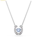  Dây Chuyền Swarovski Symbolica pendant Round cut, Pavé, Horse shoe, Blue, Rhodium plated 5746562 