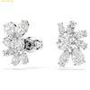  Bông Tai Swarovski Mesmera stud earrings Mixed cuts, Flower, White, Rhodium plated - 5737462 