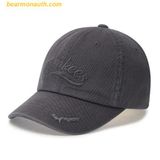 Mũ Lưỡi Trai MLB Vintage Cursive Unstructured Ball Cap NY (Charcoal Grey) 3ACPVL64N-50CGS 
