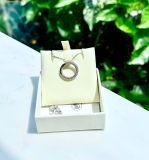  Dây Chuyền Swarovski Dextera pendant Pavé, White, Rhodium plated - SKU: 5692737 
