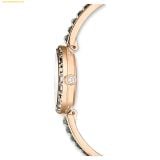  Đồng Hồ Swarovski Matrix bangle watch Swiss Made, Crystal bracelet, Gray, Rose gold-tone finish 5679887 