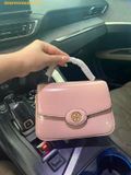  Túi Đeo Chéo Tory Burch Robinson Spazzolato Small Top Handle Bag Blush 