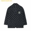 Áo Khoác Vest MLB Diamond Monogram Blazer Jacket New York Yankees (Đen) 3AJKM0124-50BKS