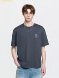 Áo Phông MLB Vintage Denim-like Monogram Big Lux Oversized Short Sleeve T-shirt Boston Red Sox D.Grey 3ATSM0663-43GRD 