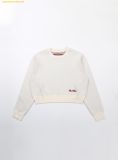  Áo Sweat Len Badblood Classic Big Logo Crewneck Sweater - Cream w-knt24-007 Trắng Kem 