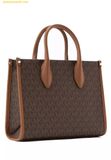  Túi Tote Vuông Michael Kors Mirella Small Shopper Crossbody Brown 