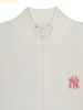  Áo Khoác Cardigan MLB Women's Varsity Ribbed Zip-Up Cardigan NY (D.Cream) 3FKCV0444-50CRD 