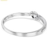  Vòng Tay Swarovski Matrix bangle Baguette cut, Knot, White, Rhodium plated 5727117 