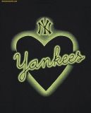  Áo Crop MLB Women's Heart Medium Logo Slim Crop Short Sleeve T-shirt NY (Black) 3FTSH0243-50BKS 