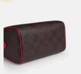  Túi Trống Coach Rowan Satchel Bag In Maxi Signature Canvas CCD76 True Red 