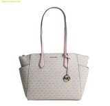  Túi Tote Michael Kors Marilyn Medium Tote Bag Signature Logo In Powder Blush Multi 35F5G6AT2B 