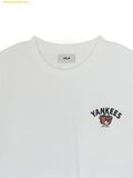  Áo Phông MLB New York Yankees Oversized Short Sleeve T-shirt with Mega Bear Back Graphic White 3ATSE0263-50WHS 