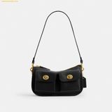  Túi Đeo Vai Coach Twin Turnlock Waverly Bag Black CDZ20 