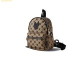  Balo Mini Lifework Patch Zip Closure Backpack Mini Pattern Beige 