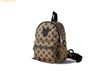 Balo Mini Lifework Patch Zip Closure Backpack Mini Pattern Beige