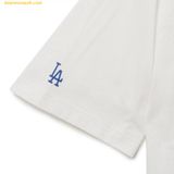  Áo Phông MLB Cube Clipping Monogram Overfit Short Sleeve T-Shirt LA (White) 3ATSM0333-07WHS 