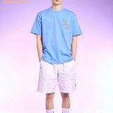  Áo Phông MLB Checkerboard Clipping Logo Overfit Short Sleeve T-Shirt LA L. Cobalt Blue 3ATSO0233-07CBL 