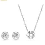 Bộ Trang Sức Dây Chuyền Và Bông Tai Swarovski Una Angelic set Round cut - 5734678 