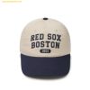  Mũ Lưỡi Trai MLB Lettering Color Block Unstructured Ball Cap BOS - 3ACPVL14N-43NYD - Navy 