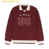  Áo Sweater MLB Varsity Over Fit Polo Sweatshirts Boston Redsox 3AMTV0844-43BDS Màu Đỏ 