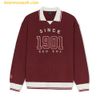 Áo Sweater MLB Varsity Over Fit Polo Sweatshirts Boston Redsox 3AMTV0844-43BDS Màu Đỏ