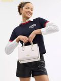  Túi Tote Vông COACH Maggie Small Tote Bag Chalk CY668 