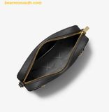  Túi Đeo Chéo Michael Kors Jet Set Large Saffiano Leather Crossbody Bag Black 35S1GTTC7L 
