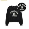  Áo Sweat Crop MLB Women's Varsity Comfortable Crop Man-to-Man NY (Black) 3FMTV0231-50BKS - Đen 