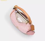  Túi Đeo Chéo Coach Emily Shoulder Bag In Signature Canvas With Charms Powder Pink CDW86 