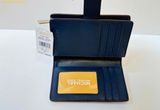  Ví Gập Bucket Michael MK Jet Set Medium Logo Wallet Navy Logo 