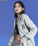  Áo Hoodie Zip MLB Basic Mega Logo Hoodie B (Melange Grey) 3ATRB0224-43MGS 