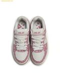  Giày Thể Thao MLB Chunky Liner Denim Monogram SL New York Yankees 3ASXM016N-50PKS Pink 