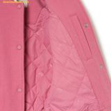  Áo Khoác Bomber MLB Women's Wool Sleeveless Crop Varsity Jacket NY (Hồng) 3FJPV0134-50PKS 