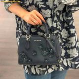  Túi Xách Michael Kors Small Marilyn bag with floral embellishments Navy Blue 35S6S6AM5L 
