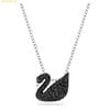 Dây Chuyền Swarovski Swan pendant Swan, Small, Black, Rhodium plated 5347330