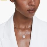  Dây Chuyền Swarovski Idyllia pendant Mixed cuts, Snowflake, White, Rhodium plated 5691484 