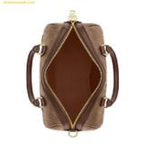  Túi Trống Coach Rowan Satchel Bag In Signature Canvas CV961 Nâu Logo 