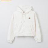  Áo Khoác Bông SAPO Dumble Crop Hoodie SPFZE4VG42 - Trắng Ivory 