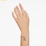  Vòng Tay, Lắc Tay Swarovski Teddy bracelet Crystal pearl, Bear, Green, Gold-tone plated 5669167 