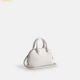  Túi Đeo Chéo Coach Lara Mini Satchel Bag Chalk CEA01 